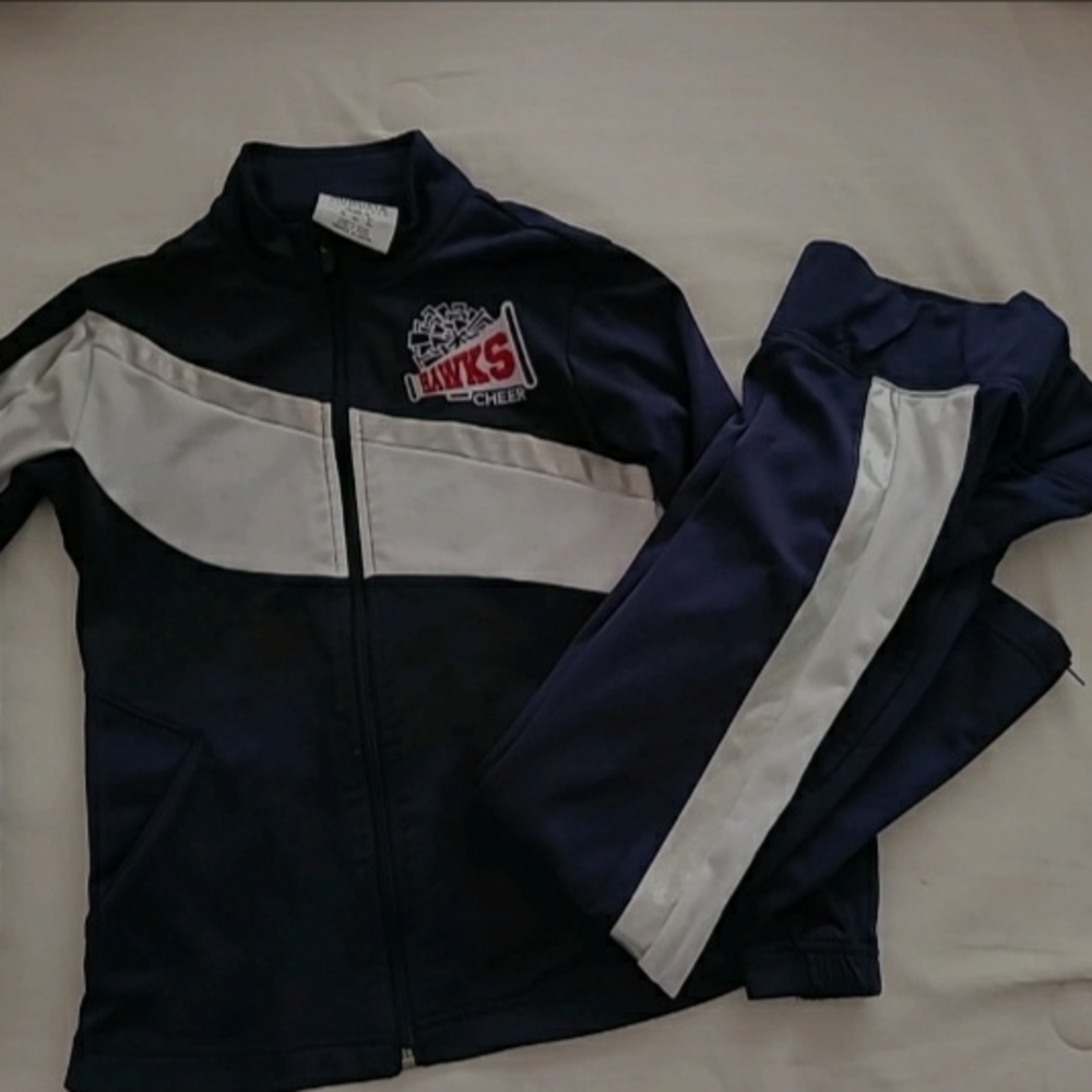 Navy and White Tracksuit with Logo